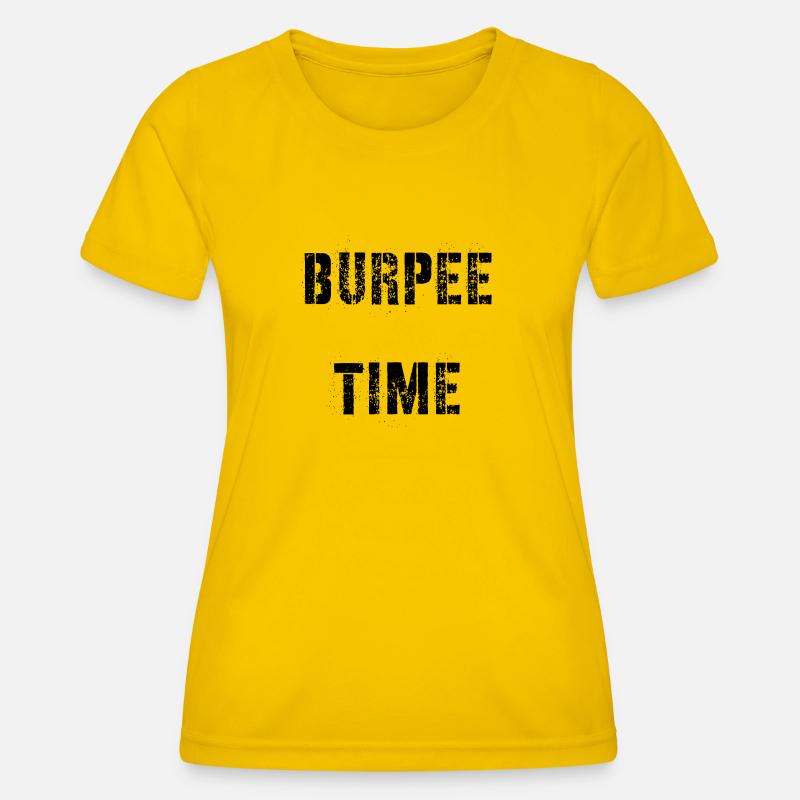 Burpee time - Women's Functional T-Shirt - egg yellow
