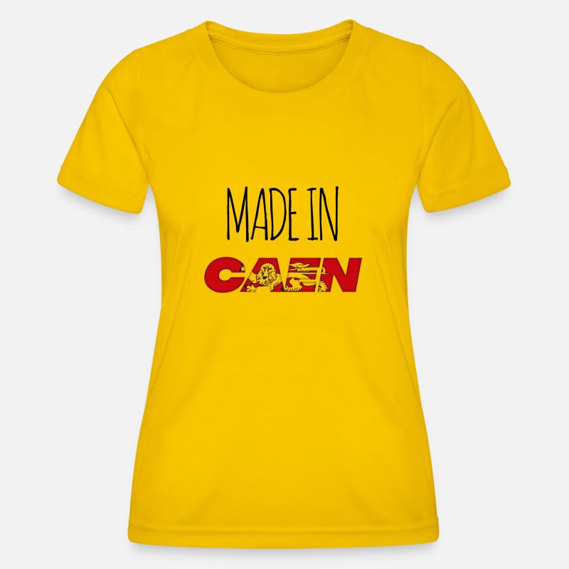 Caen Made in Normandy - Women's Functional T-Shirt - egg yellow