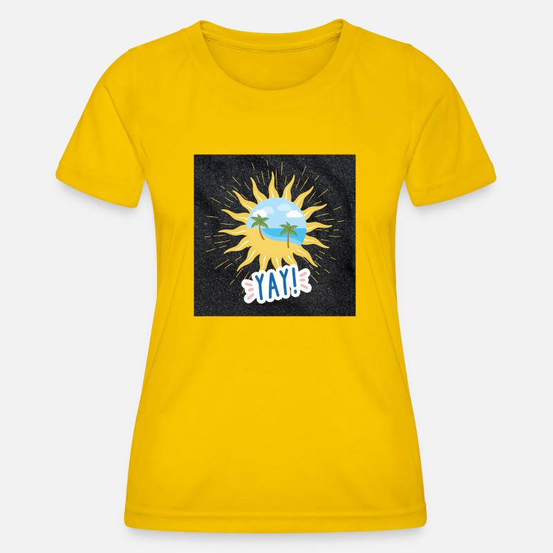 summer - Women's Functional T-Shirt - egg yellow