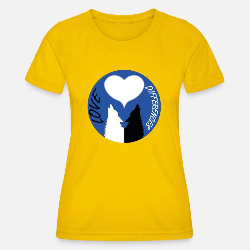 Love differences - Women's Functional T-Shirt - egg yellow