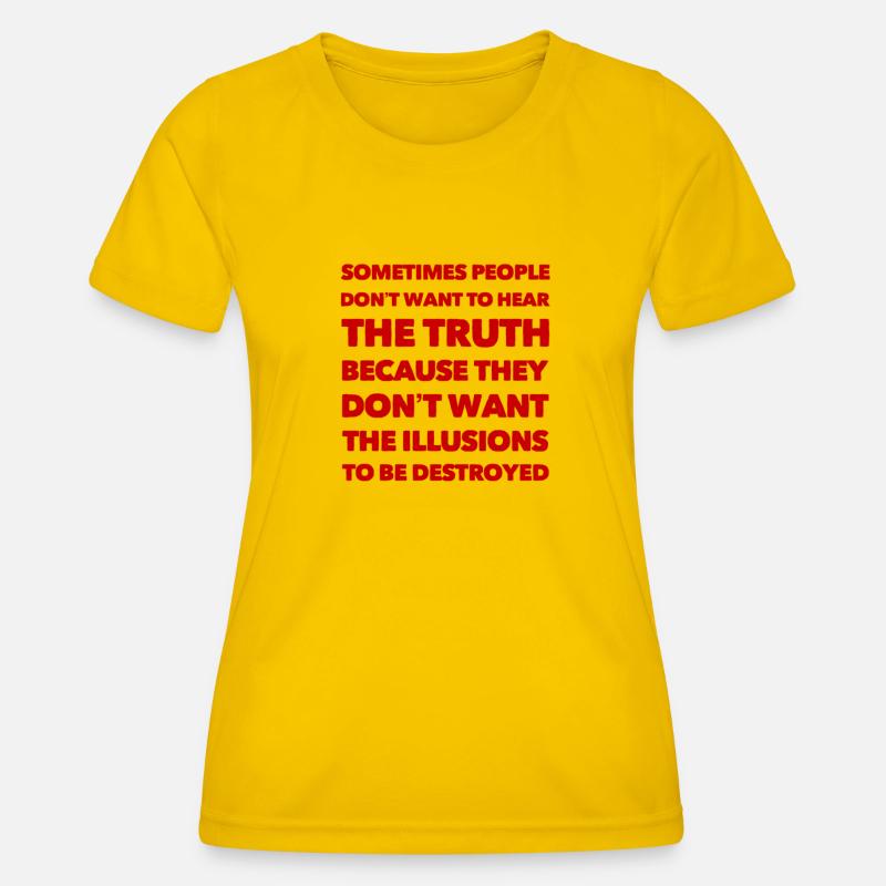Illusions destroyed - Women's Functional T-Shirt - egg yellow