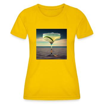 Cocktail 5 Geschenk - Frauen Funktions-T-Shirt - Eigelb - Vorne - AI Model Female 172 dark (172cm)