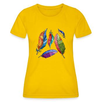 Pen - Women's Functional T-Shirt - egg yellow - Front - AI Model Female 172 dark (172cm)