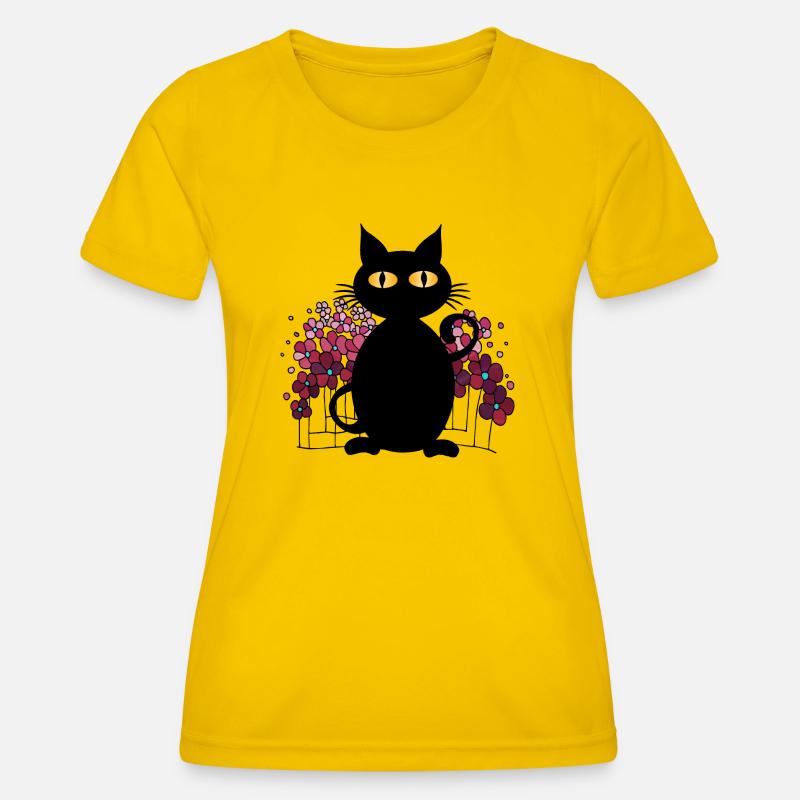 Cat - Women's Functional T-Shirt - egg yellow
