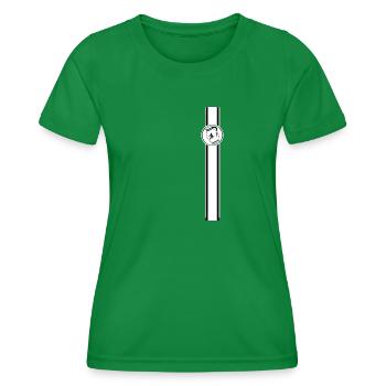 Bannière Bembel - Le #FFM original de Francfort #069 - T-shirt sport Femme - vert - Devant - AI Model Female 172 dark (172cm)