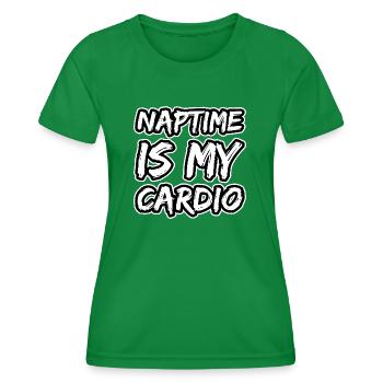 Nap, sleep, sleep - Women's Functional T-Shirt - kelly green - Front - AI Model Female 172 dark (172cm)