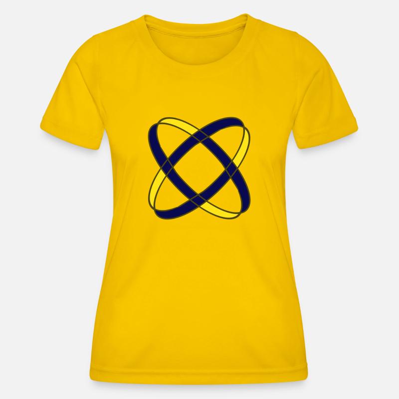 Two rings - Women's Functional T-Shirt - egg yellow
