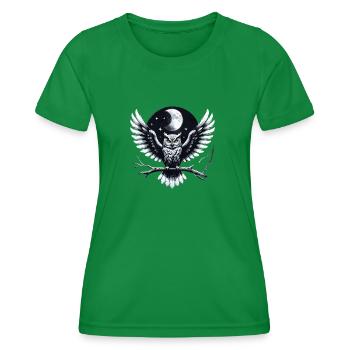 eule - Frauen Funktions-T-Shirt - Kelly Green - Vorne - AI Model Female 172 dark (172cm)