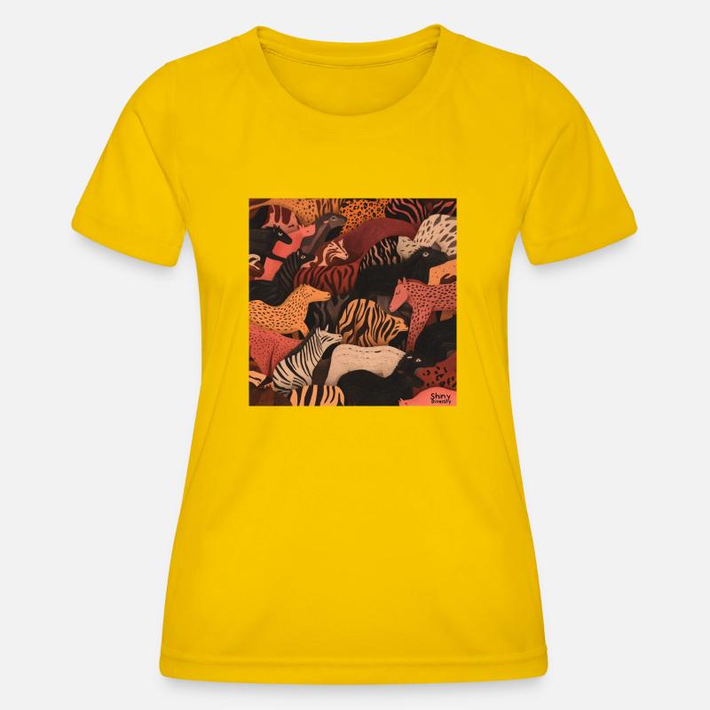 Shiny Diversity - Women's Functional T-Shirt - egg yellow