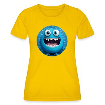 Cute Monster - Women's Functional T-Shirt - egg yellow - Front - AI Model Female 172 dark (172cm)