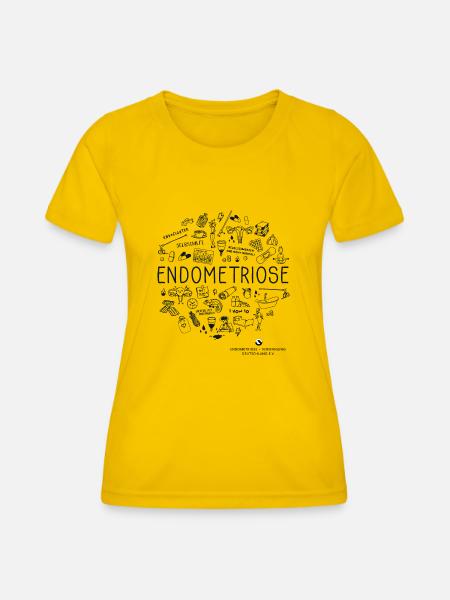 Endometriose - Frauen Funktions-T-Shirt - Eigelb