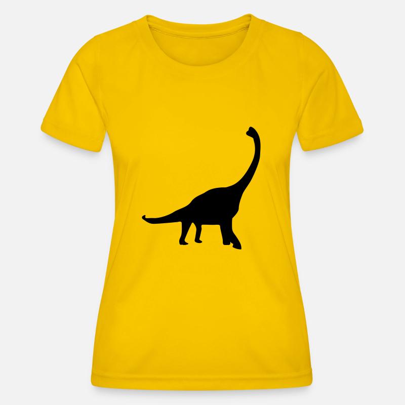 Dinosaur - Women's Functional T-Shirt - egg yellow