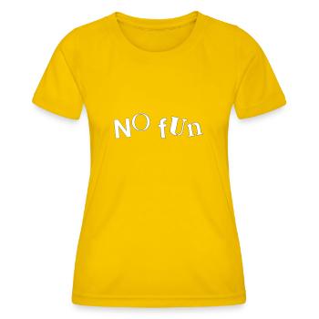 Pas de plaisir - T-shirt sport Femme - jaune d'œuf - Devant - AI Model Female 172 dark (172cm)