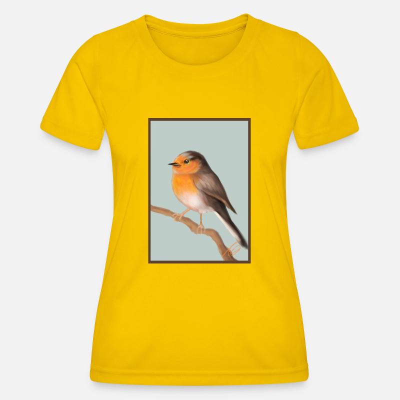 robin - Women's Functional T-Shirt - egg yellow
