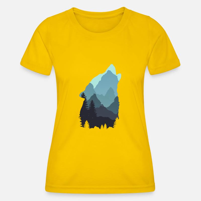 Wolf - Women's Functional T-Shirt - egg yellow