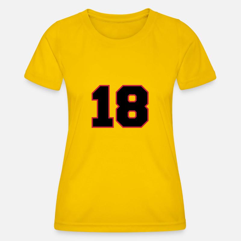 number18 - Women's Functional T-Shirt - egg yellow
