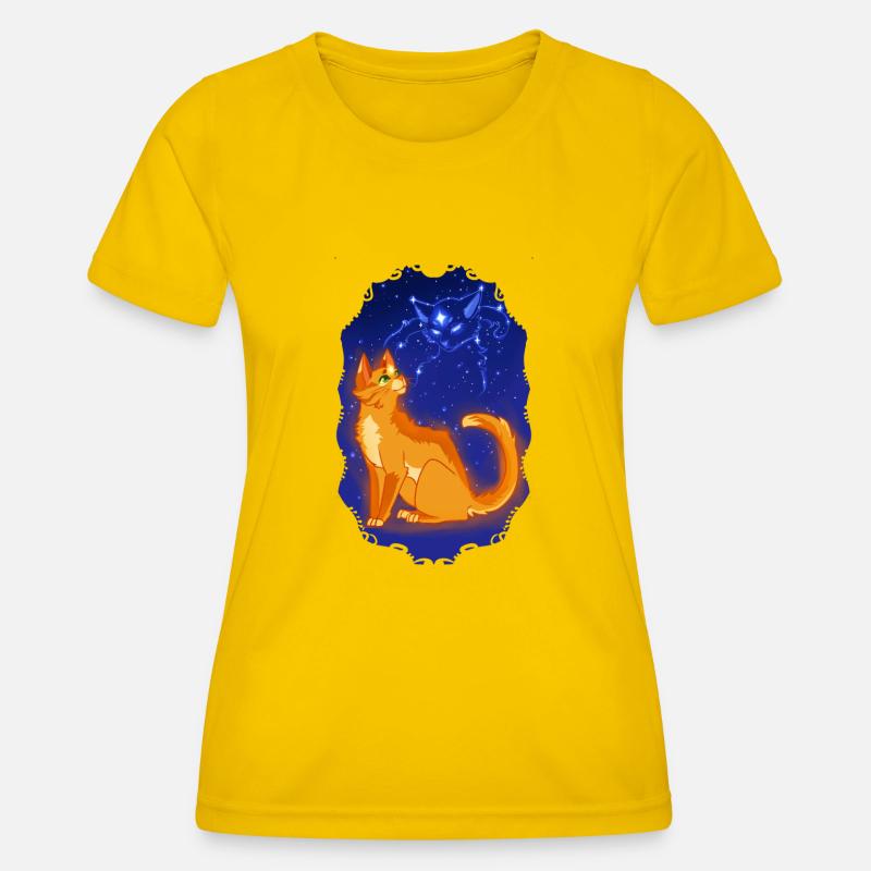 Firestar Bluestar Firestar Bluestar Cat - Women's Functional T-Shirt - egg yellow