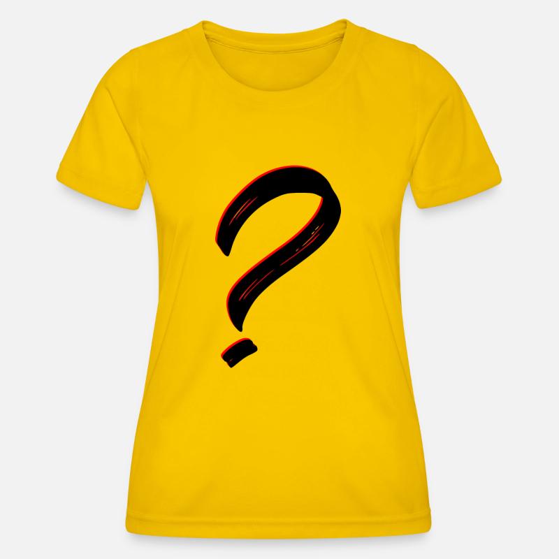 Question mark - Women's Functional T-Shirt - egg yellow