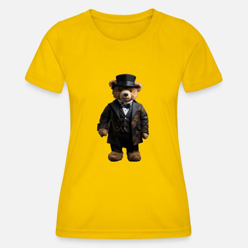 Clothes make the man, even with bears - Women's Functional T-Shirt - egg yellow