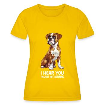 Boxer - Women's Functional T-Shirt - egg yellow - Front - AI Model Female 172 dark (172cm)