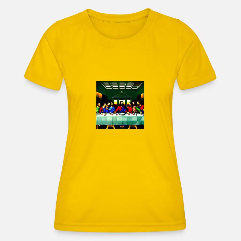 Jesus' Lord's Supper - Women's Functional T-Shirt - egg yellow
