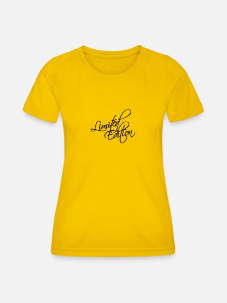 Limited Edition - Frauen Funktions-T-Shirt - Eigelb