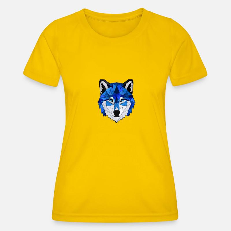 Night Wolf - Women's Functional T-Shirt - egg yellow