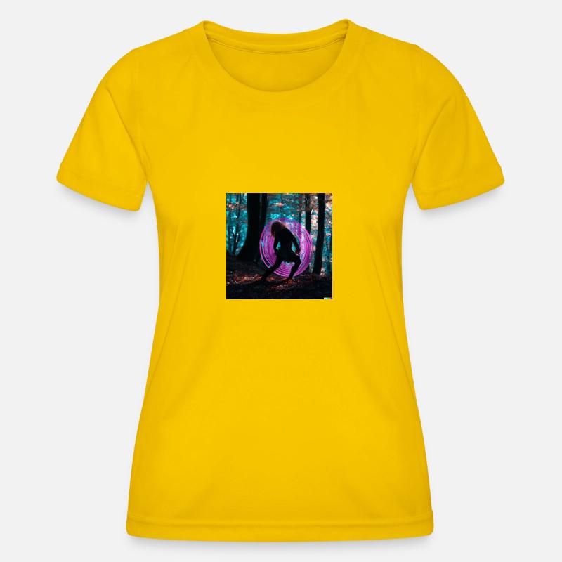 Forest Dance - Women's Functional T-Shirt - egg yellow