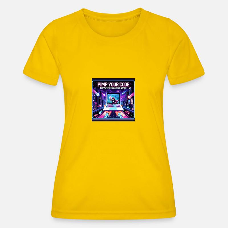 PimpYourCode - Women's Functional T-Shirt - egg yellow