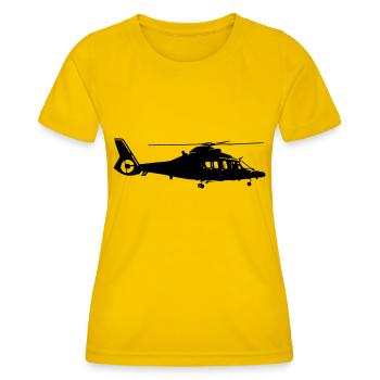 ec155 ah155 Hubschrauber Helikopter Helicopter - Frauen Funktions-T-Shirt - Eigelb - Vorne - AI Model Female 172 dark (172cm)