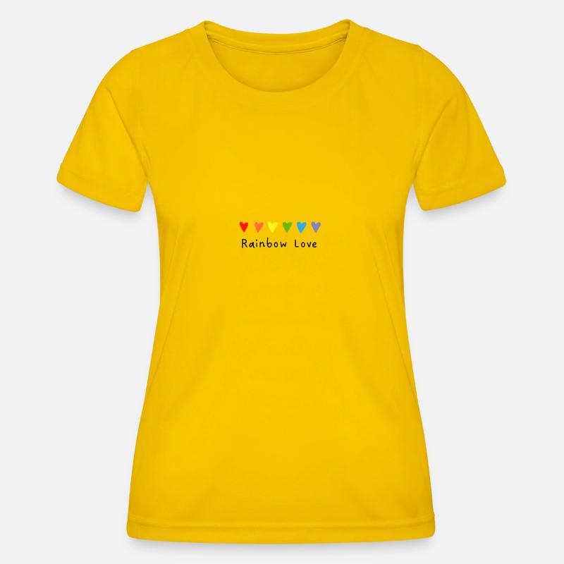 Rainbow Love - Women's Functional T-Shirt - egg yellow