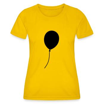 Luftballon - Frauen Funktions-T-Shirt - Eigelb - Vorne - AI Model Female 172 dark (172cm)