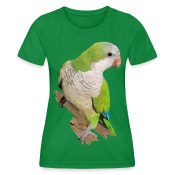Argentine Parakeet - Women's Functional T-Shirt - kelly green - Front - AI Model Female 172 dark (172cm)