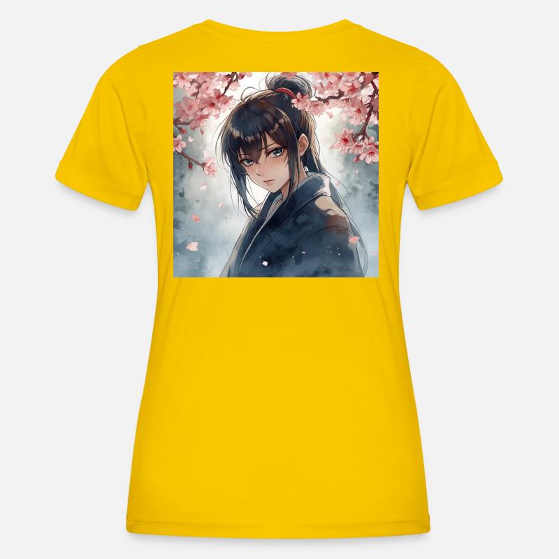 Hanfu under cherry blossoms - Women's Functional T-Shirt - egg yellow