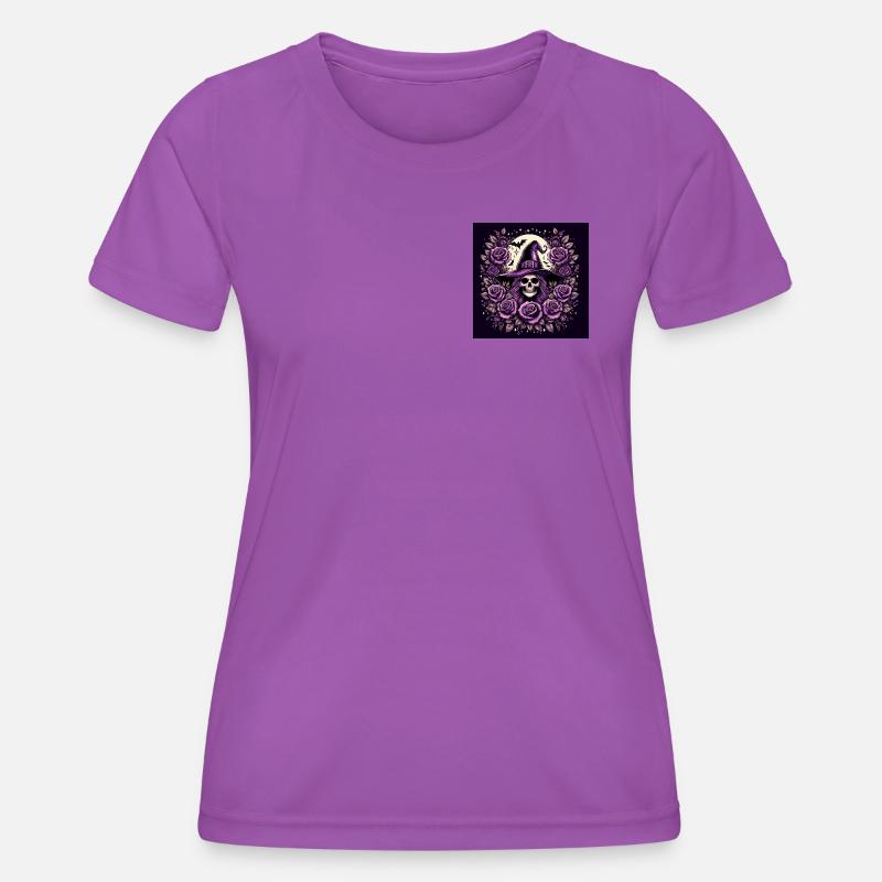 Skull Witch - Women's Functional T-Shirt - purple