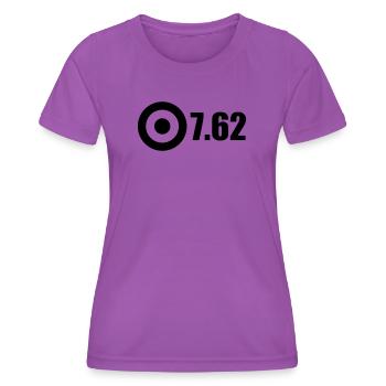 762 Schwarz - Frauen Funktions-T-Shirt - Violett - Vorne - AI Model Female 172 dark (172cm)