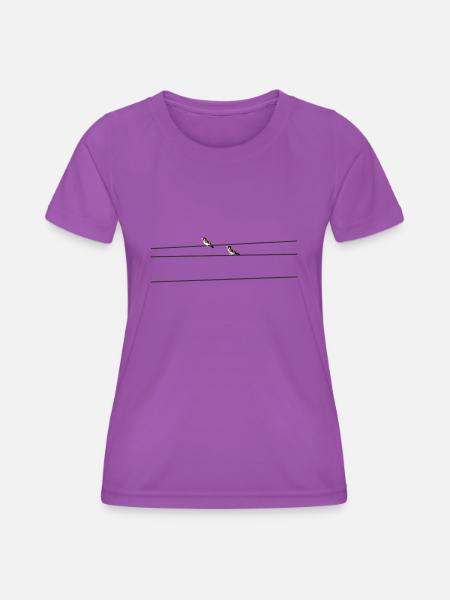 Krafttier Stieglitz - Frauen Funktions-T-Shirt - Violett