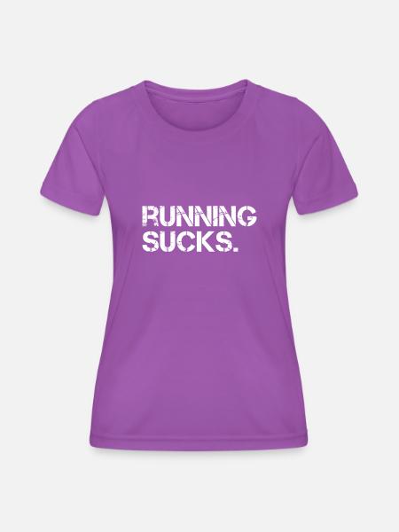Running Sucks. - Frauen Funktions-T-Shirt - Violett
