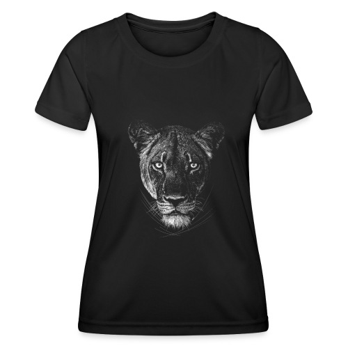 Löwin - Frauen Funktions-T-Shirt