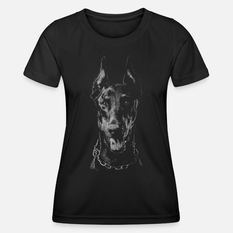 Doberman - Women's Functional T-Shirt - black