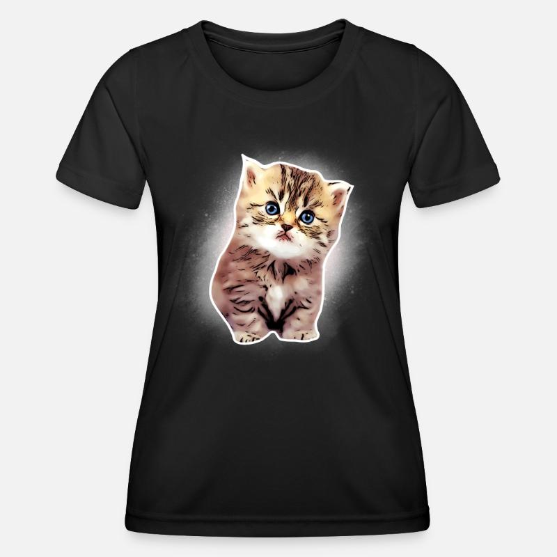 Kitten - Women's Functional T-Shirt - black