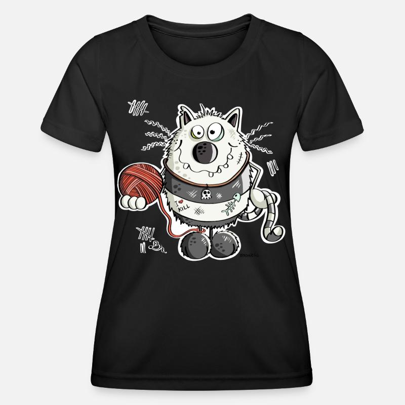 Bad Cat - Women's Functional T-Shirt - black