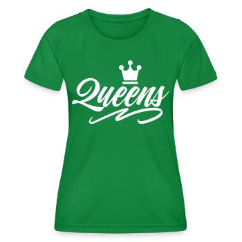 Queens - T-shirt sport Femme - vert - Devant - AI Model Female 172 dark (172cm)