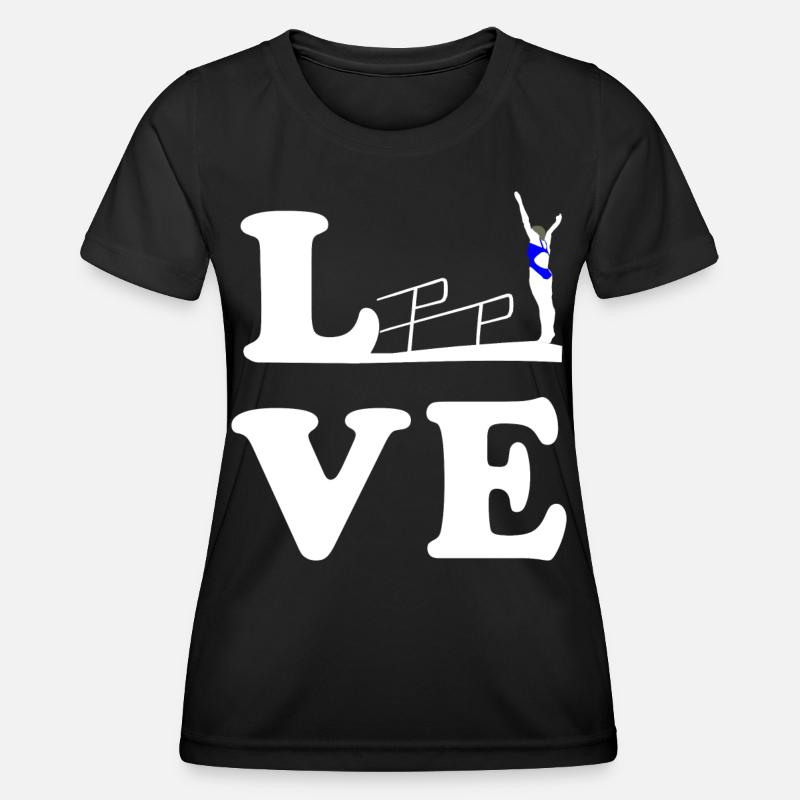 Diving Diving Diving LOVE - Women's Functional T-Shirt - black