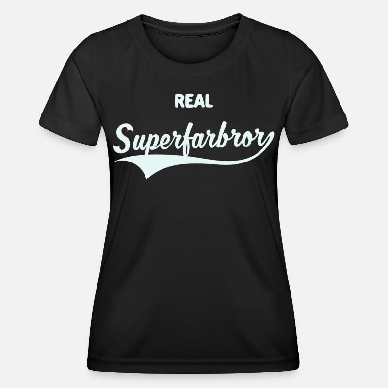 Real Superfarbror - Women's Functional T-Shirt - black