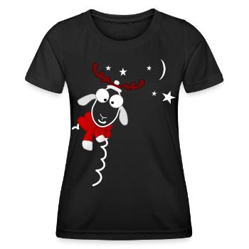 Weihnachten - Frauen Funktions-T-Shirt - Schwarz - Vorne - AI Model Female 172 light (172cm)