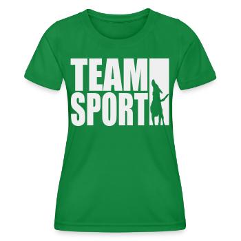TeamSport Motif Dog Sport IGP Shirt - Women's Functional T-Shirt - kelly green - Front - AI Model Female 172 dark (172cm)