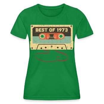 Best of 1973 50. Geburtstag Fantastisch 50 Jahre alt - Frauen Funktions-T-Shirt - Kelly Green - Vorne - AI Model Female 172 dark (172cm)