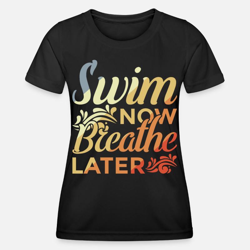 Swimmers Motivation - Women's Functional T-Shirt - black