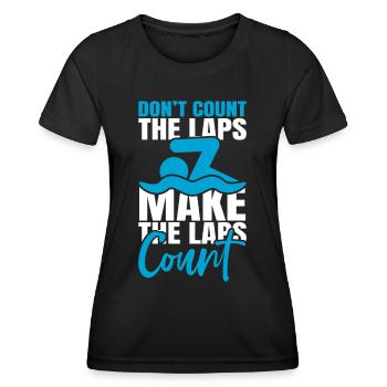 Motivation zum Schwimmen - Frauen Funktions-T-Shirt - Schwarz - Vorne - AI Model Female 172 light (172cm)
